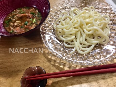 ヒルナンデスのレシピ　サバ缶のつけうどん